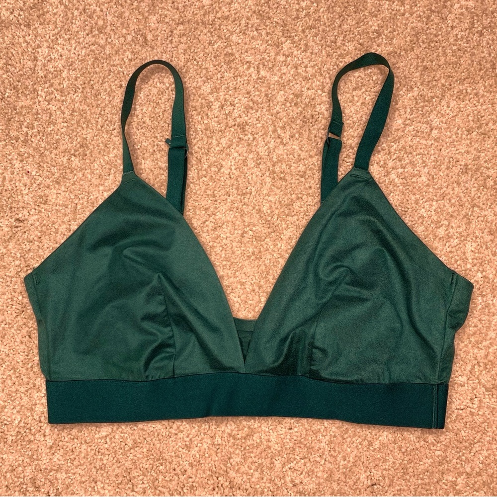 Emerald Green Bralette with Convertible Straps